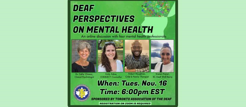 Deaf Perspectives on Mental Health