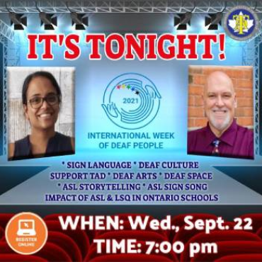 TAD hosts "Celebrating Thriving Deaf Communities" - IWD