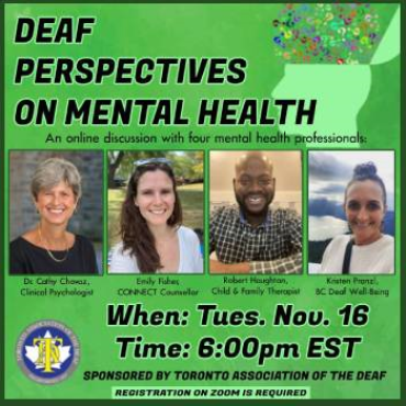 Deaf Perspectives on Mental Health